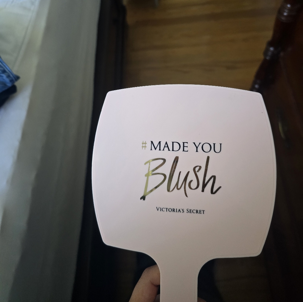 Victoria's Secret Blush Pink Hand Mirror